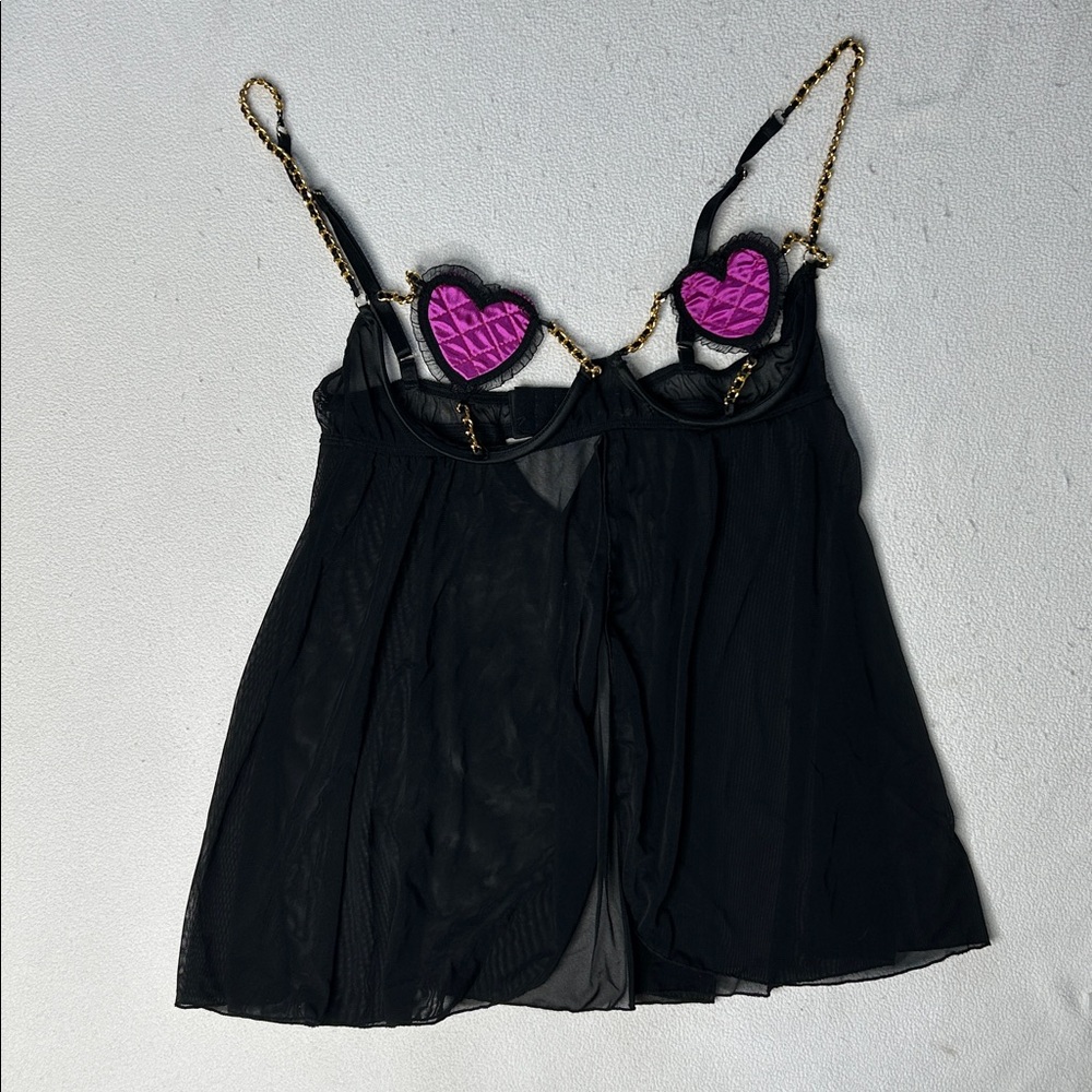 Frederick's of Hollywood Black Sheer Lingerie